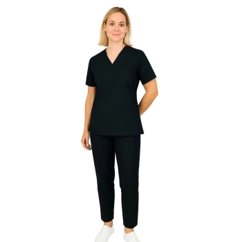 Uniform medyczny CLINIC czarny roz. 4XL